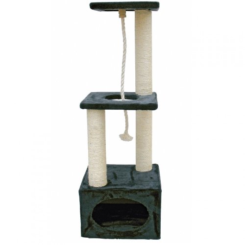 Arbre à chat Kerbl Platin Pro anthracite de 109 cm pour petits espaces