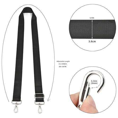 Image of Wide Purse Strap,Shoulder Strap (Solid),Adjustable Replacement Belt Crossbody Canvas Bag Handbag(1.5 inchWide