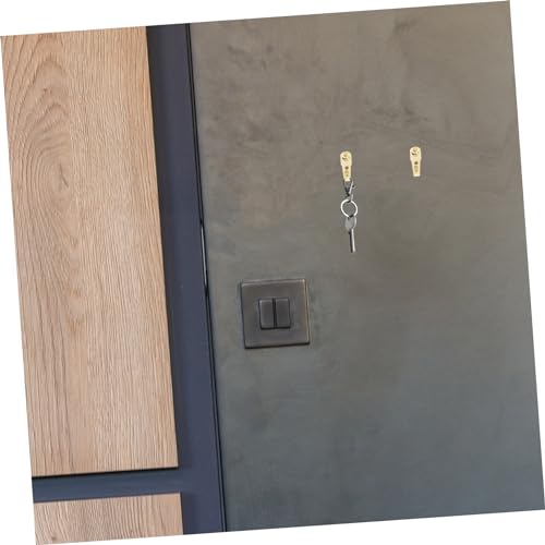 Image of Tofficu German Copper Head Nails 30 Sets Iron Hooks Wall Hangers for Framing Picture Frame Hangers Strong Load-Bearing Easy Install