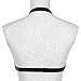 JELINDA Harness Cage Bra Elastic Womens Black Strappy Cupless Breast Bra Harness (Black-Y058)