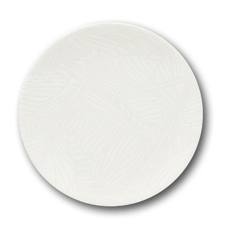 Saturnia Set 12 Piatti da Tavola Piani Breath Bianco in Porcellana 26 cm