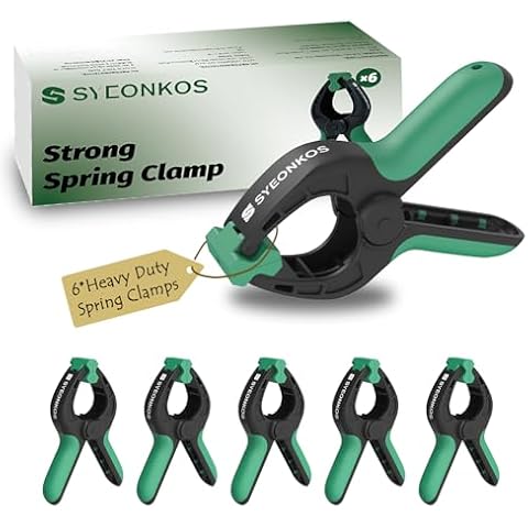 SYEONKOS 4-Inch Heavy Duty Spring Clamps Cover