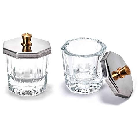 EBANKU 2 Sets Nagel Kristall Glasschale Cover