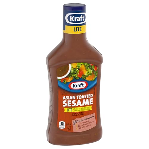 Image of Kraft Reduced Fat Asian Toasted Sesame Dressing, 16 fl oz Bottle (Pack of 6)