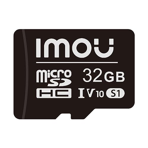 Imou Tarjeta de Memoria Micro 32 GB SDHC imou Velocidad de Lectura de hasta 95 MB/s Clase 10 UHS-I U1 Adaptador SD para Teléfono Inteligente, Tableta, Cámara de Acción, Computadora Portátil (32 GB)