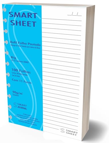 Refil Caderno de Discos 90g 100 Folhas Pautado Grande