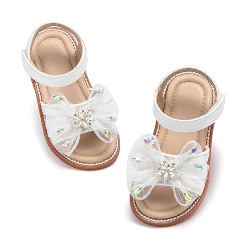 Image of Otter MOMO Girls Open Toe Princess Flat Sandals with Comfort Sole Summer Sandals