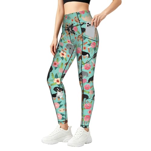 Leggings con estampado de perro para mujer: estilo cómodo desde el gimnasio hasta tu día a día
