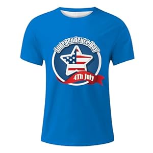 Workout Shirt V Neck Men Breathable Comfortable Independence Day Pattern Casual Top Size N 6 41kdr3evipl. sl500 . ss300