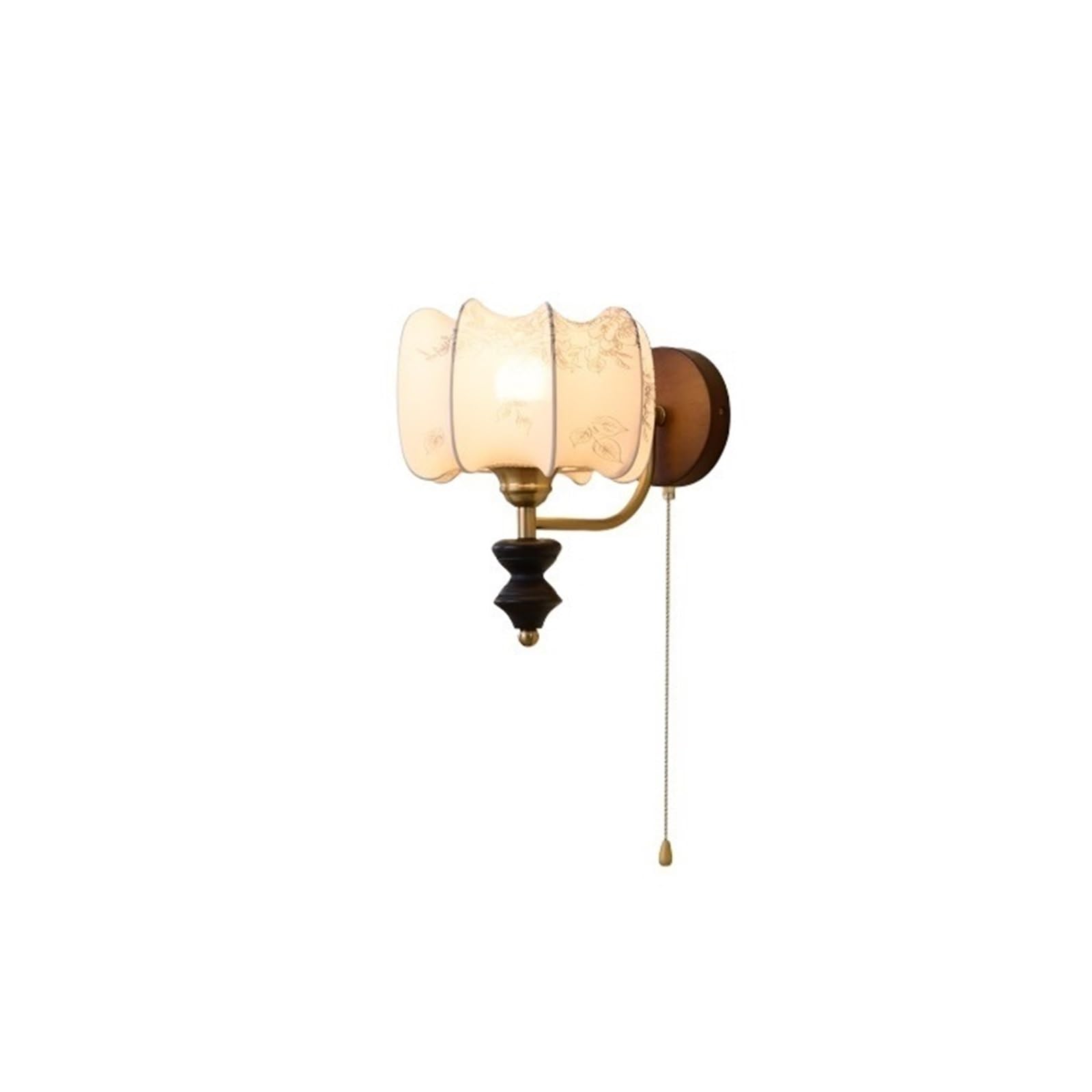 ZYYANSHOP Wall lamp Bedroom Bedside Decorative Wall Lights Retro Fabric Living Room Corridor Lamp