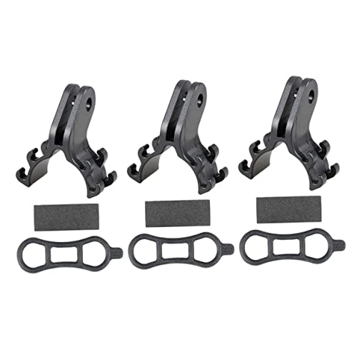 POPETPOP 3 Sets Bike Flashlight Holders Adjustable Bracket Universal Lamp Mount for Road Bikes Compatible