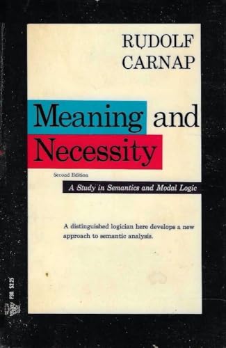 Meaning and Necessity B000J0J1YC Book Cover