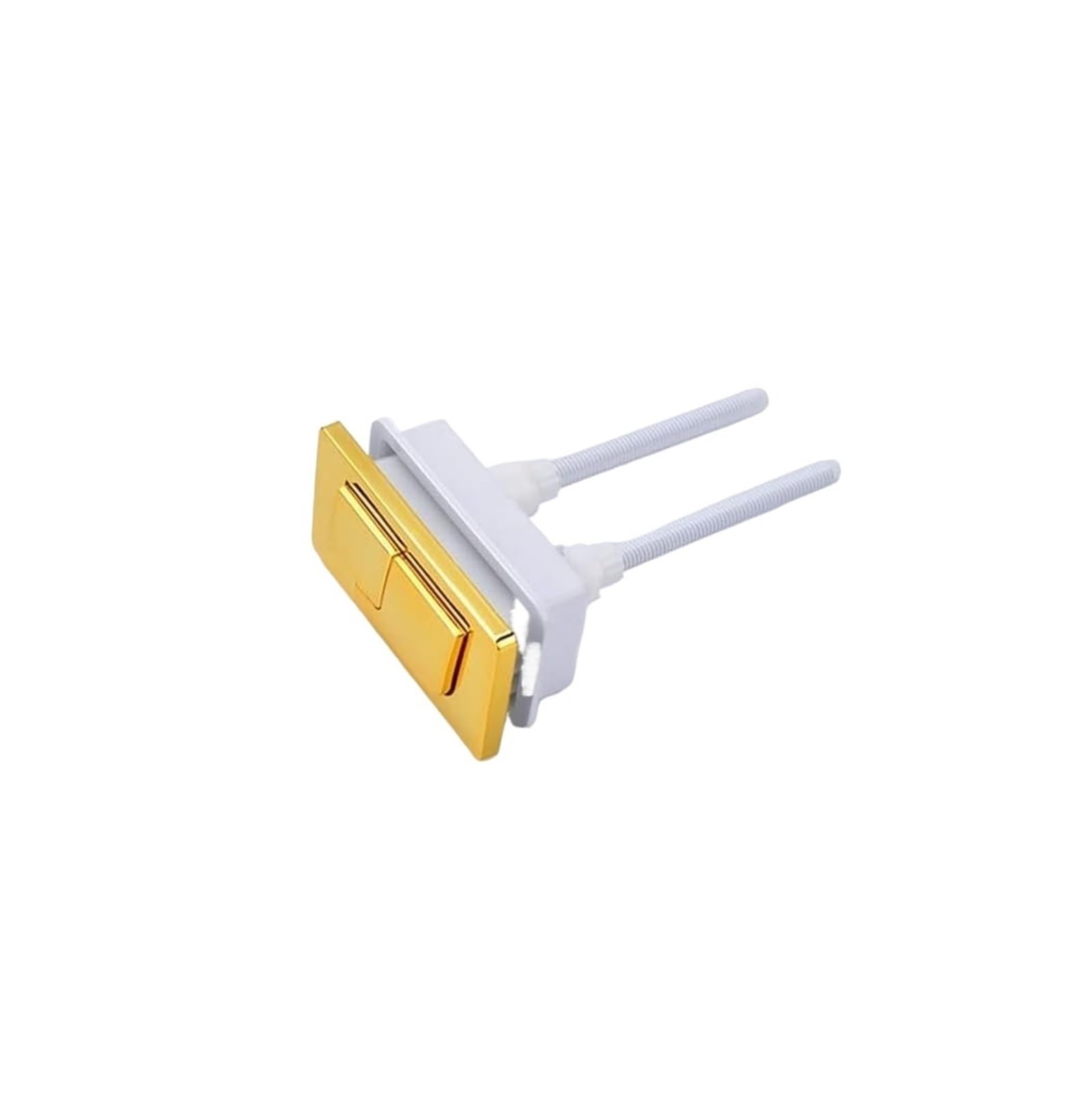 dfEDRd Dual Push Button Toilet Flush Button, Gold Toilet Flush Button - 83×45mm Square Push for Dual Toilets