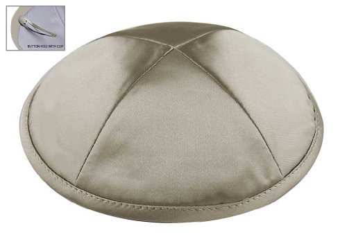 Image of Zion Judaica Deluxe Satin Kippah Yarmulkes for Kids Teens & Adults Skullcaps 6.25 inch Multi-Color Options 4 Panel Design