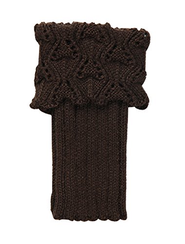 Image of uxcell Women's Knitted Design Solid Warm Thick Knee High Length Ribbed Leg Warmers