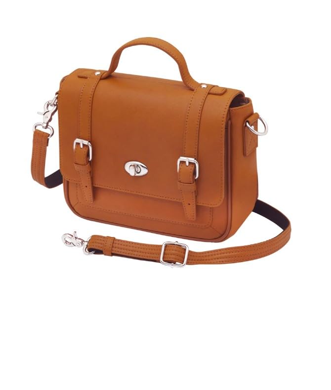 Bolso cruzado clásico para escolares de Gun Tote'n Mamas - Tipo Satchel en tono Saddle miniatura 1