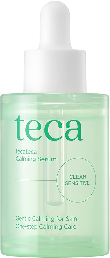 Image of Tecateca Vegan Calming Serum, 30ml - Lightweight Soothing Serum with TECA Complex(Centella Asiatica Extract), Triple Herbal & Hyaluronic Acid for Skin Comfort and Hydration, Korea Skincare