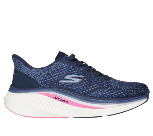 Skechers Women's Max Cushioning Arch Fit Roslyn Sneaker, Navy/Purple, 8.5 by Skechers - Image 3