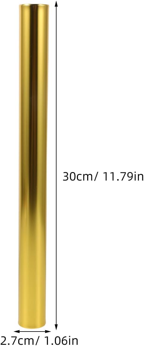 4pcs Aluminum Alloy Track Relay Baton, 2.7cm Diameter for Race Events | Enhanced Grip Design, Wear Resistant Finish, Lightweight Build, Indoor and Outdoor Use