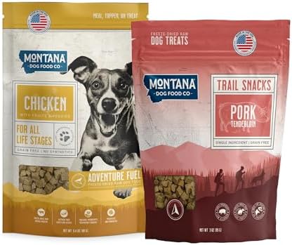 Chicken Dog Food and Pork Dog Treat Adventure Fuel Bundle - Freeze-Dried Raw Food with Single Ingredient Training Snacks image 5