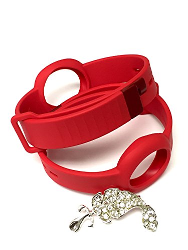 NICKSTON 2pcs Red Colors Replacement Straps Compatible with Jawbone UP Move Only/No Tracker/Wireless Activity Bracelet Sport Wristband Bracelet Sport Arm Band Armband