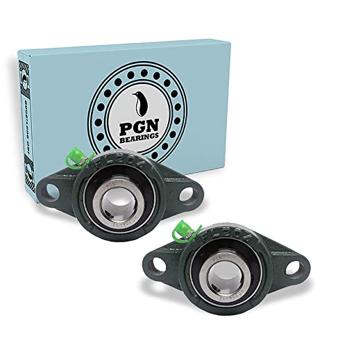 Pgn Ucfl204-12 Pillow Block Bearing - Pack Of 2 Flange Mounted Pillow Block Bearings - Chrome Steel Bearings With 3/4" Bore - Self Alignment #TOP23