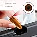 CTPAUITF Training Snap Caps Dummy Rounds, Durable CNC-Machined Aluminum Alloy Safe for Handling Drills & Dry Fire Practice, Ideal for Shooting Skill Training. (9mm-Gold(6 Rounds))