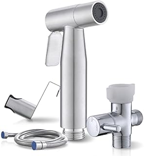 BRITULIF Bidet Sprayer for Toilet, Handheld Sprayer Kit with Adjustable Jet Spray for Toilet Handheld Bidet Cloth Diaper Sprayer Set Muslim Shower Toilet Sprayer - Easy to Install