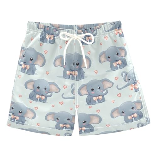 senya Cute Elephant Boys Swim Trunks Toddler Shorts Swimwear Boardshorts Multicoloured