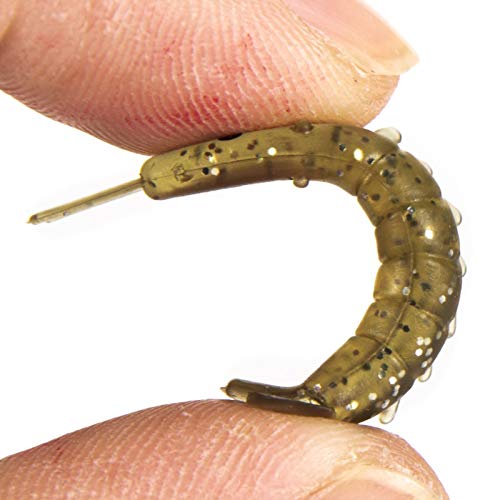 Iscas de pesca falsas, 100 peças/conjunto de iscas falsas em forma de camarão com gancho afiado, isc