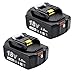 Produktbild KINGTIANLE 2Stück 18V 5000mAh Akku Kompatibel mit BL1850 BL1860B BL1855 BL1840 BL1830 BL1835 BL1820B BL1815 mit LED Indikator