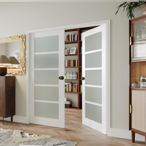 Image of Black Door Knob with Lock & Key, Heavy Duty Interior /Exterior Door knobs, Modern Round Ball Design, Easy to Install, Ideal for Bedroom, Bathroom, Pantry Door