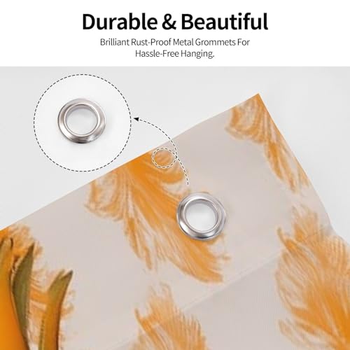 Drapeau extérieur orange vif ananas 1,2x1,8m double face avec oeillets - 4