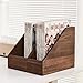File Rack Magazine Rack - Set of 2 Holders Perfect for Storing Folders, Documents Letter Trays