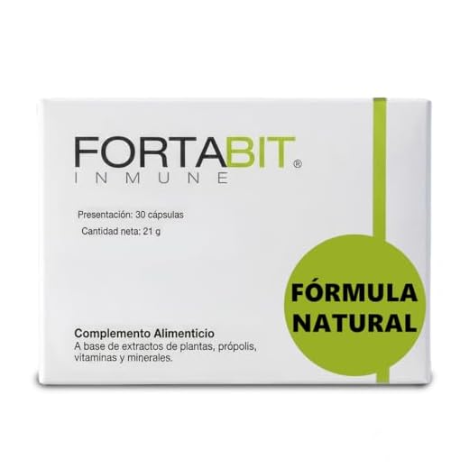 Fortabit Inmune - Complemento Alimenticio con Vitamina C, Zinc, Hongo Reishi, Equinacea Para Fortalecer Tu Sistema Inmunológico y Reducir el Cansancio - Prevención de Resfriados - 30 capsulas
