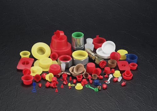 Image of Caplugs T-15X T Series, Plastic Tapered Cap and Plug, Red LD-PE, Protective Closures, Dust & Moisture Seals, MIL Spec, SAE Fittings, EZ Remove, Cap OD 1.173 inch x Plug ID 1.36 inch, Pack of 500 (99190721)