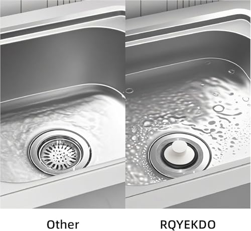 Tapón de desagüe universal para fregadero de cocina de acero inoxidable miniatura 6