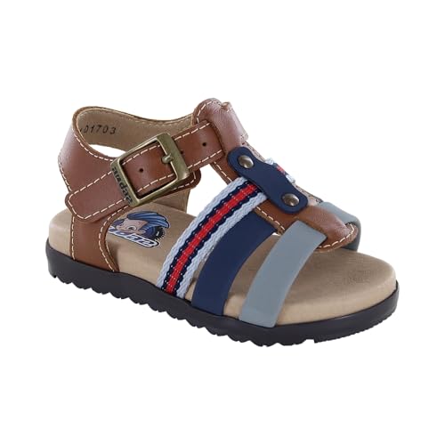 Catálogo de Calzado Coloso al mejor precio. 48 Audaz | Sandalia Casual Primeros Pasos de Piel para Niño - Color Miel (17.0 cm)