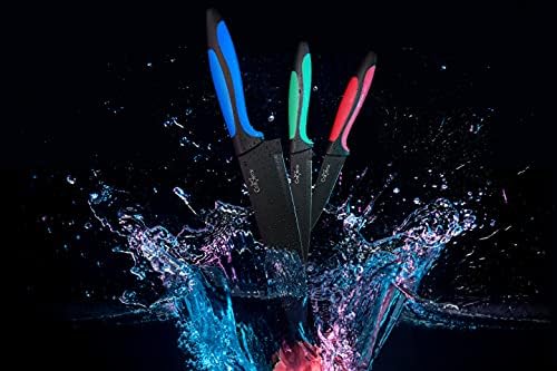 craverix Kitchen Knives  Made to Last, Extra Sharp, All Encompassing Stainless Steel 3pc Knife Sets  8 inches Chef Knife, 5 inches Utility Knife, 3.5 inches Paring Knife