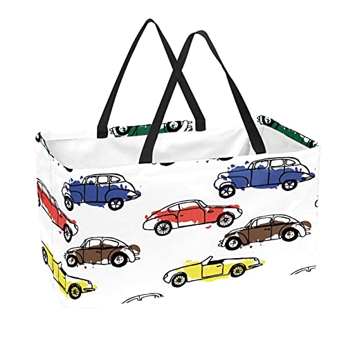 Panier de courses pour courses quotidiennes et pique-nique familial sac pliable lavable