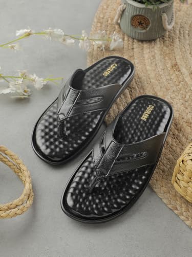 Image of Liberty Coolers HML-2E Casual Slipper For Men With PU Sole | Comfortable and Lightweight | Trendy Design | Soft Insole | Stylish Footwear and Cushioned Footbed