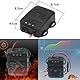 LiangMai Marderschreck Auto Marderfrei Auto/KFZ, Ultraschall Frequenz 12kHz-25kHz，Anschluss an 12V Autobatterie, Marderschutz Marderabwehr Tiervertreiber Tierschreck mit 3 LEDs Blitzlicht