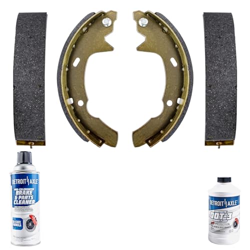 Image of Detroit Axle - 4pc Rear Brake Shoes for 91-93 Hyundai Sonata 93-07