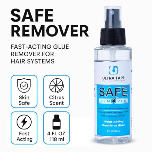 Image of Glue Remover Spray Skin Safe Citrus Formula 118 ml for Wigs | Fast acting citrus adhesive remover softens glue residue from wigs toupees and hair patches safely