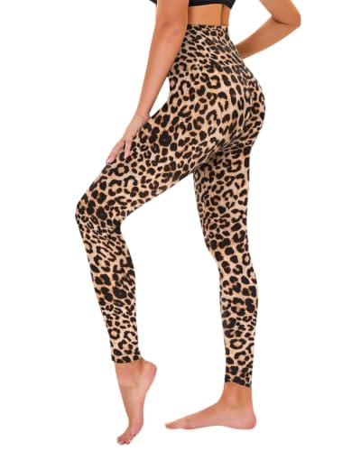 Image of TNNZEET High Waisted Leggings for Women - No See Through Tummy Control Cycling Workout Yoga Pants with Pockets Reg & Plus