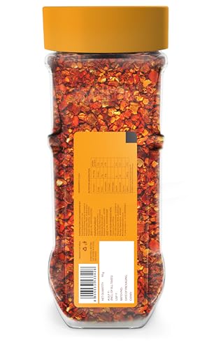 Image of SNAPIN Chilli Flakes 95 gm I Red Chilli Flakes I Bold & Spicy Crushed Red Chillies | All-Purpose Cooking & Garnishing | Crushed Chillies for Pizza, Pasta & Snacks | Spicy All-Purpose Garnish