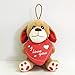 Gesar Peluche Cane 18 cm - S. Valentino - Peluche Animali - Festa Innamorati - Regalo Fidanzato - Regalo Fidanzata - 18 cm di Altezza - Cane Peluche - Ti amo