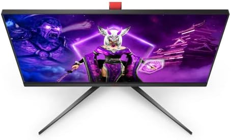AOC AGON AG324UX - 32 Inch 4K UHD Gaming Monitor, 144Hz, 1ms GTG, IPS, FreeSync Premium, HDR400, KVM, Height Adjust (3840 x 2160 @ 144Hz, 400 cd/m² HDMI 2.1 x 2 / DP 1.4 / USB-C Power delivery 90W)