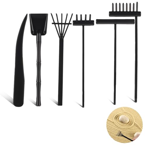 6 Pcs Mini Zen Garden Rake Tools, Sand Zen Garden