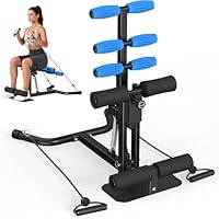 RELIFE REBUILD YOUR LIFE Deep Squat Gerät Machine Kniebeugegerät & Kniebeugenmaschine mit Widerstandsbändern Bauchtrainer für Zuhause Krafttraining für Gesäß und Beine Kniebeugen-Trainingsgerät